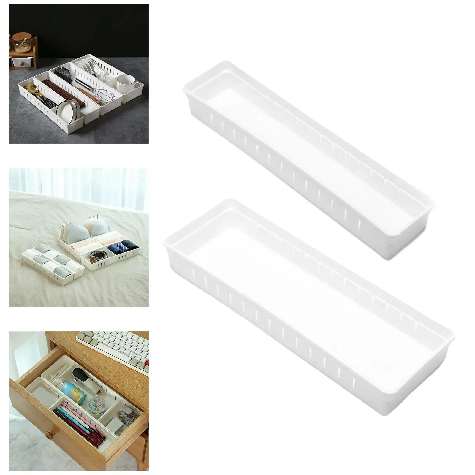 Kitchen Drawer Organizer Tray Cutlery Drawer Dividers Tray for Office 6