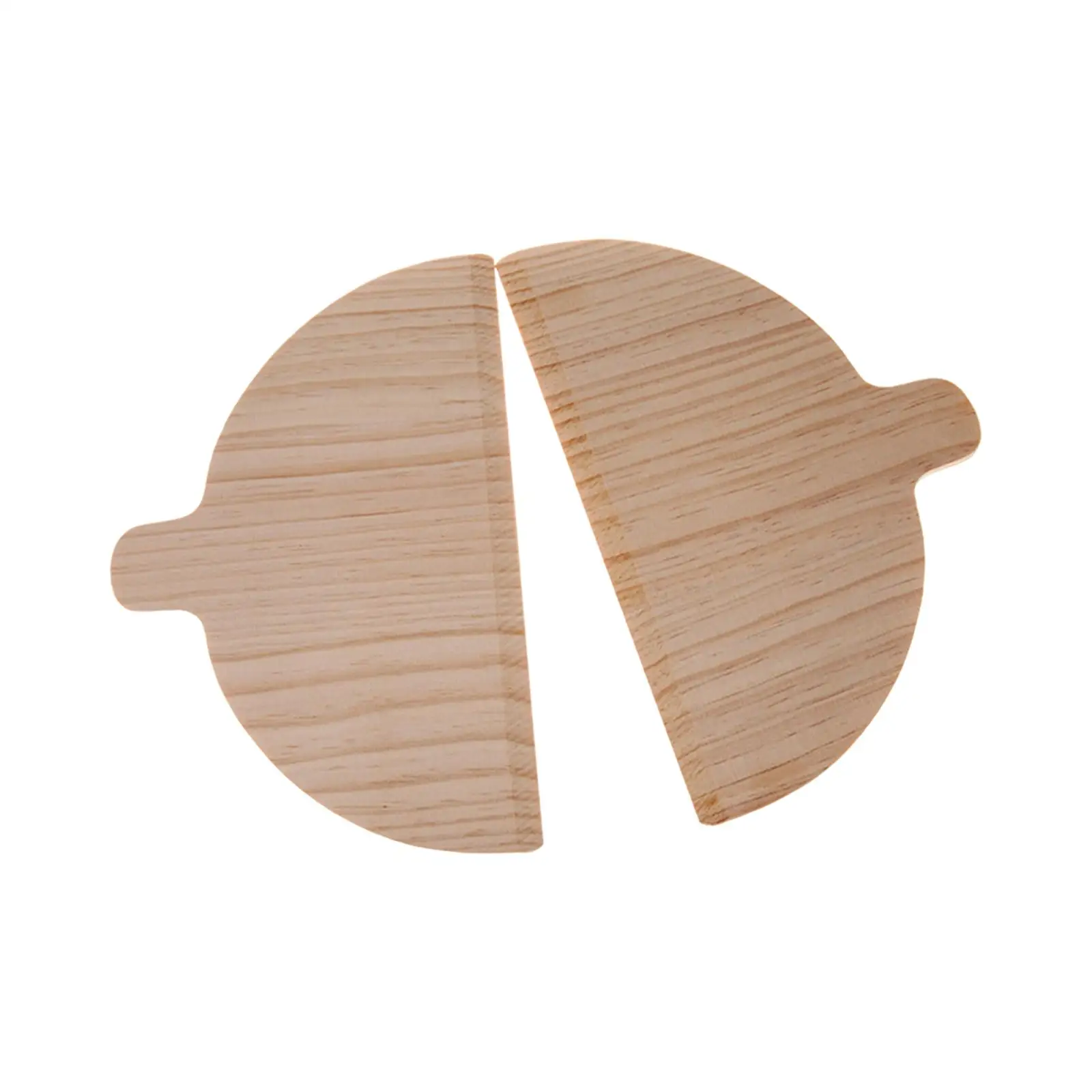 2 Pieces Pizza Paddle Half Round Kitchen Baking Tool Easy Storage Wooden Pizza pizza peel,pizza bakeware