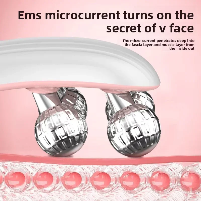 EMS Roller Face-Slimming Artifact V-Face Beauty Facial Massager For Firming And Lifting The Face 4 EMS Roller Face-Slimming Artifact V-Face Beauty Facial Massager For Firming And Lifting The Face 4