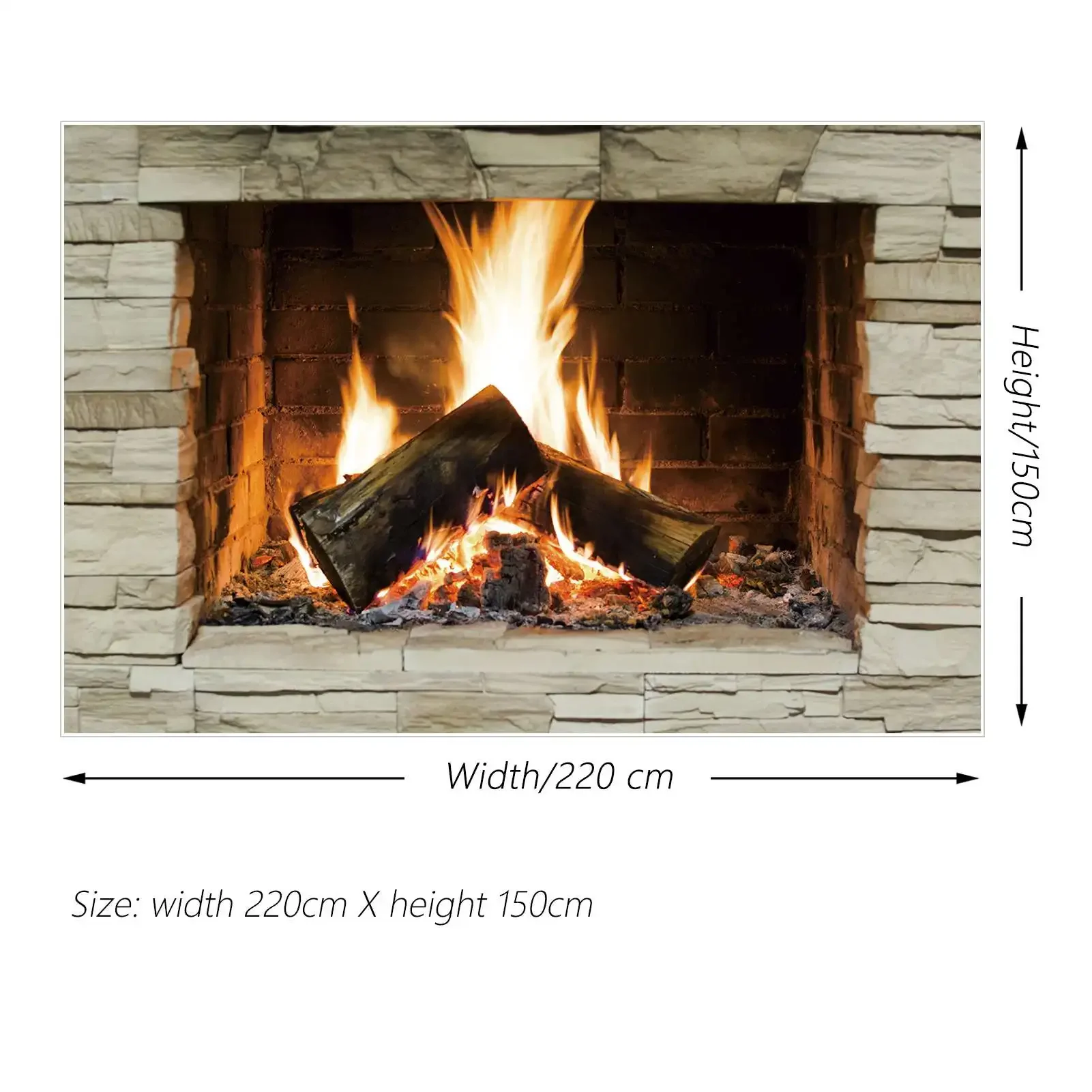 Photo Backdrop MOON.QG 2026 Christmas Party Decoration Vintage Arch Brick Stove Red Fireplace Backdrop Photography Studio Photo Background