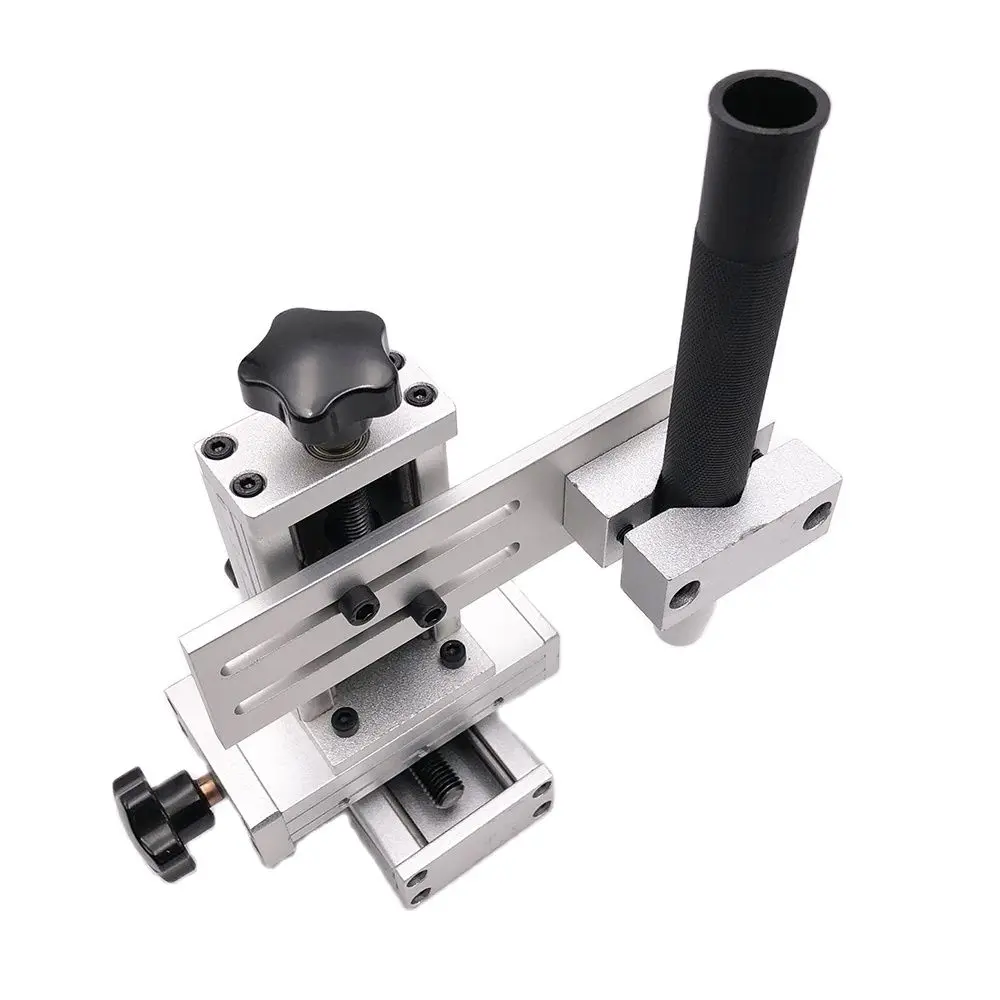 XYZ Axi Three Dimensional Cross-Shape Sliding Table Adjusting Frame Aluminum Alloy Clamp Welding Torch Holder Support Stand