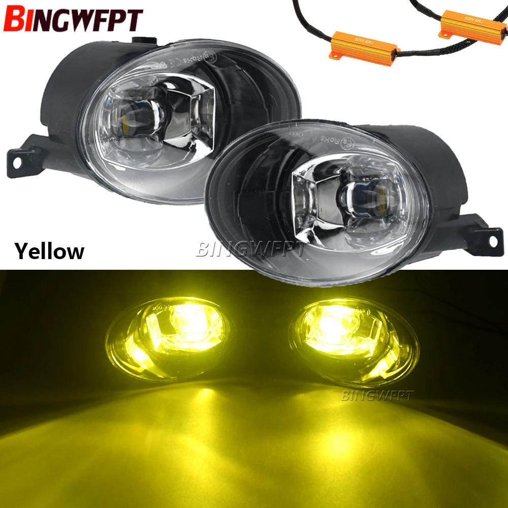2pcs 30W Car LED Lens Fog Daytime Driving Lamp DRL 9006 12V For