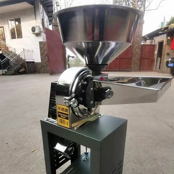 Commercial 150-250kg/h Dry Food Powder Miller Stainless Steel Herb Grain Spice Powder Grinder High Speed Flour Powder Machine 1