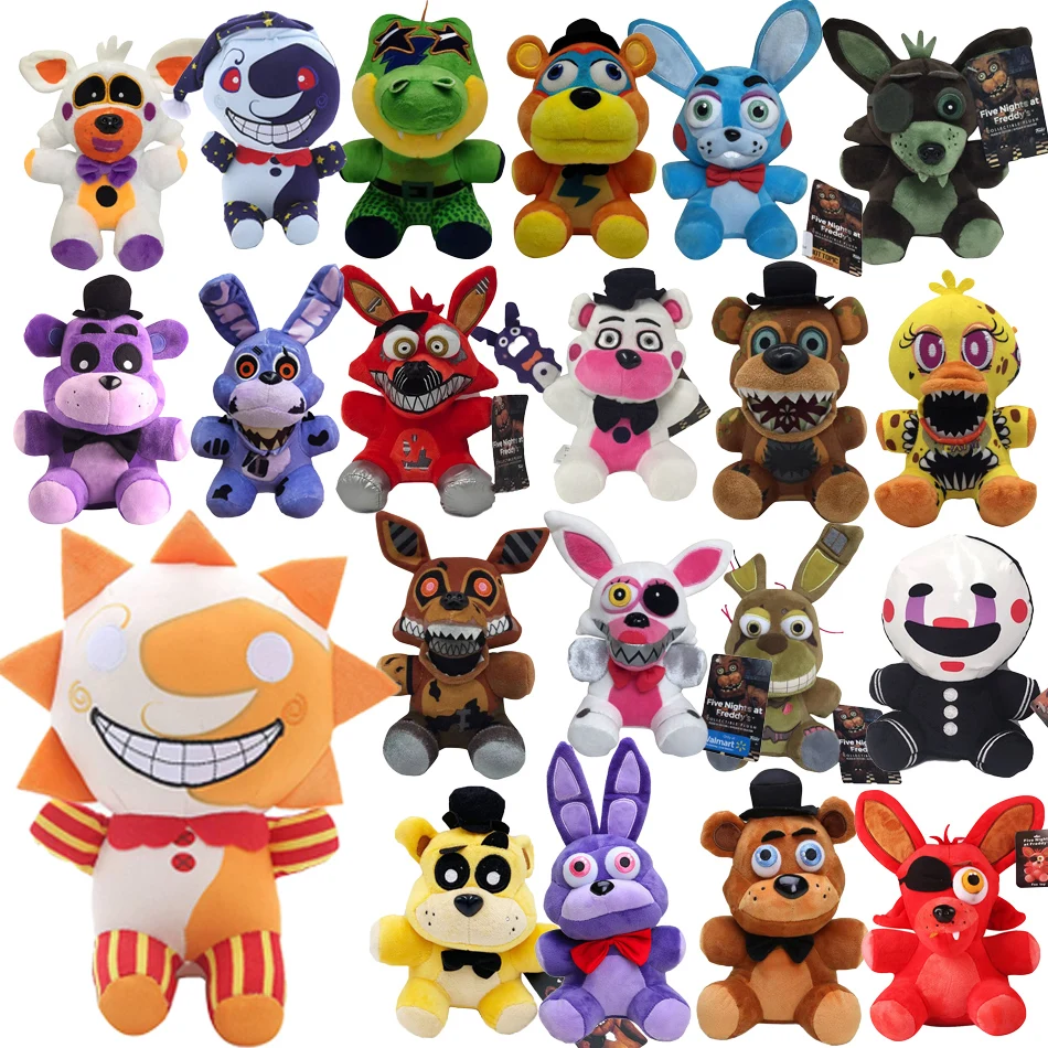 Cute Cartoon Plush Toys: Bonnie, Bear, Foxy & Friends 2026 Collection