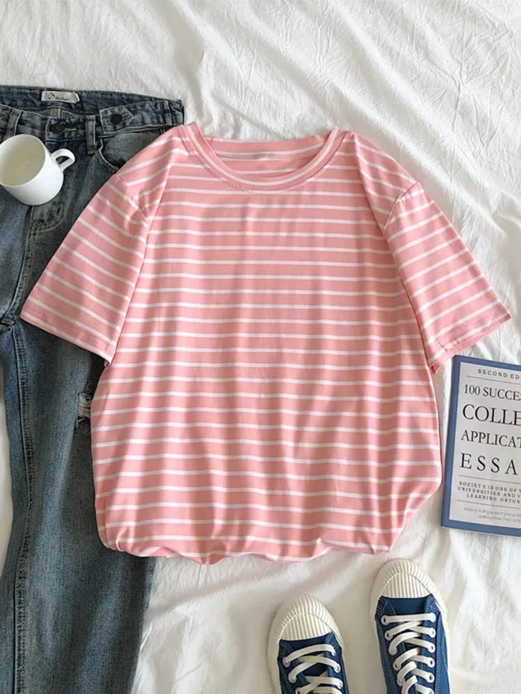 Cutecore - Camiseta De Manga Corta Con Cuello Tipo Polo Con Estampado De Dibujos Animados Para Mujer, Blusas De Fairycore Preppy Y2K Tops Indie Streetwear, Albaricoque