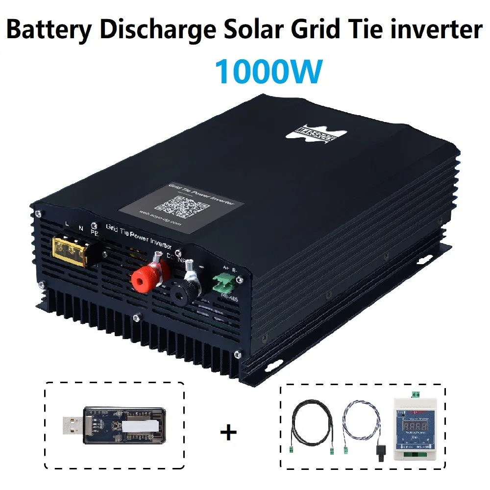 Convertitore Di Batteria Da 1000W Da 24V A 96Vdc 120V 230Vac Con Microinverter A Rete Solare Con Accumulo Di Batterie Limitato Con Wifi