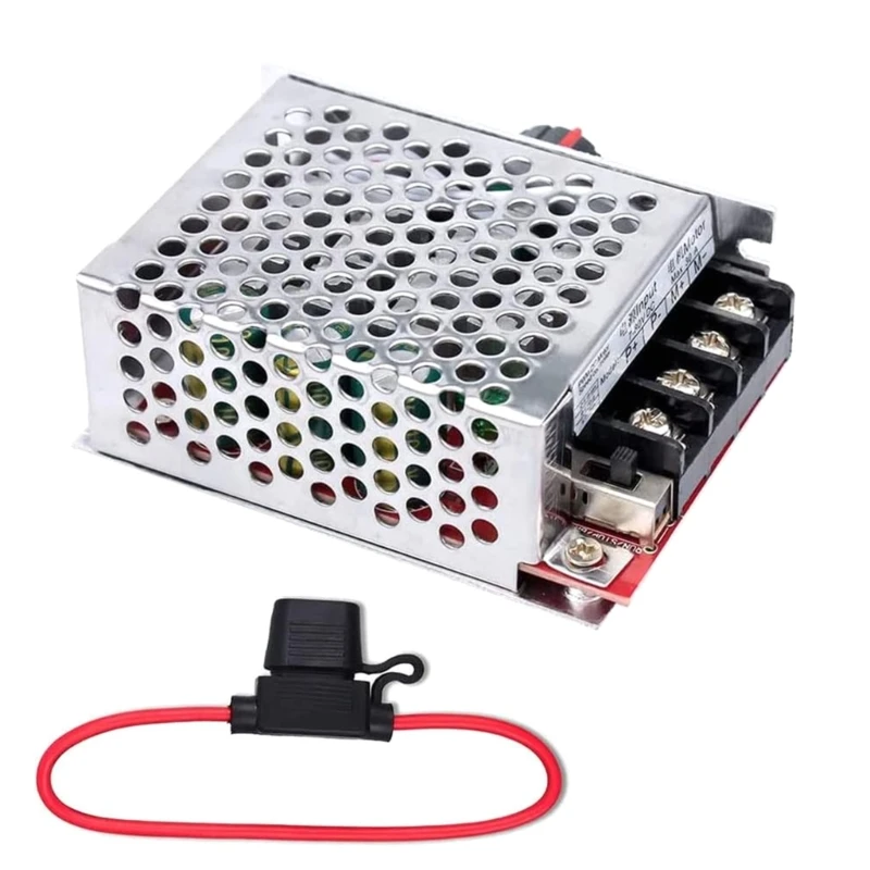 

Variable Speed Regulator Module 30APWM Motor Speed Controller Wide Voltages Current Controller 7-70V Speed Module