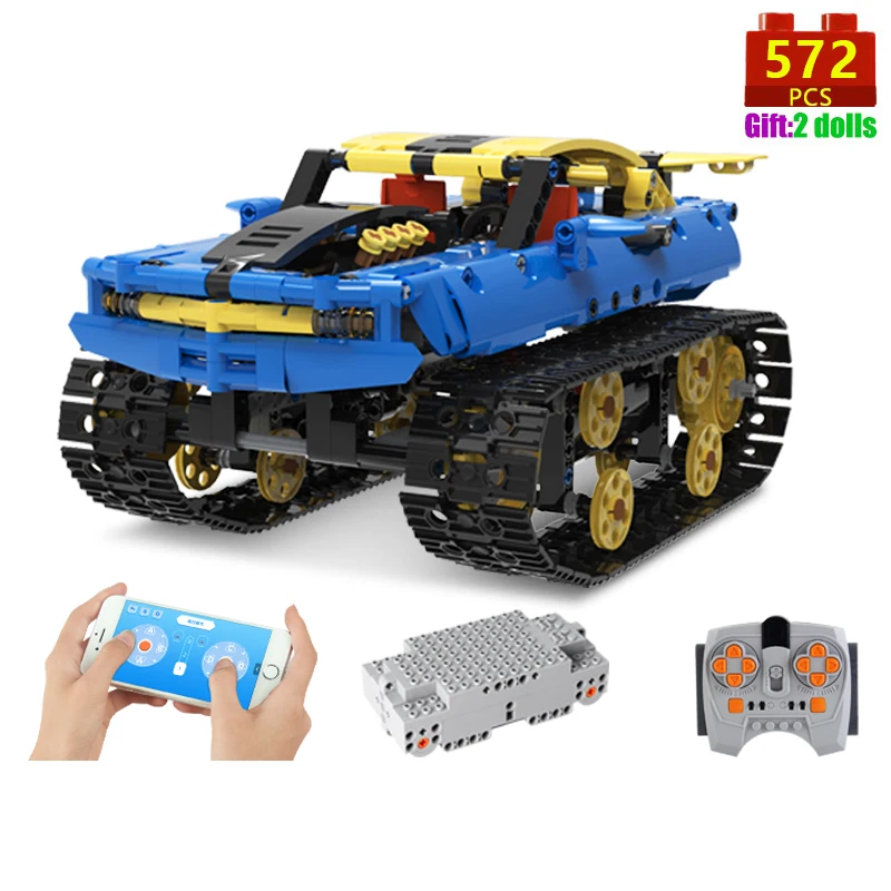 Technical APP Remote Control Double-sided Tank K96129 Chain Vehicle Bricks Building Blocks Programming Toys For Boys Moc Gift mesh stress ball Squeeze Toys