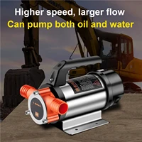 Pompe Électrique DC 12V 24V 48V 220V pour Huile et Eau Portable Haute Puissance Usage Industriel ou Véhicule Pompe Diesel avec Poignée 4