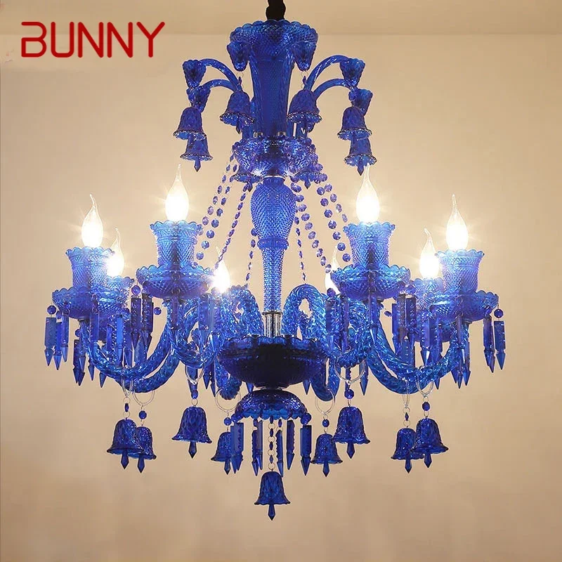 

BUNNY Luxurious Style Crystal Pendant Lamp European Candle Lamp Art Living Room Restaurant Bedroom Villa Chandelier