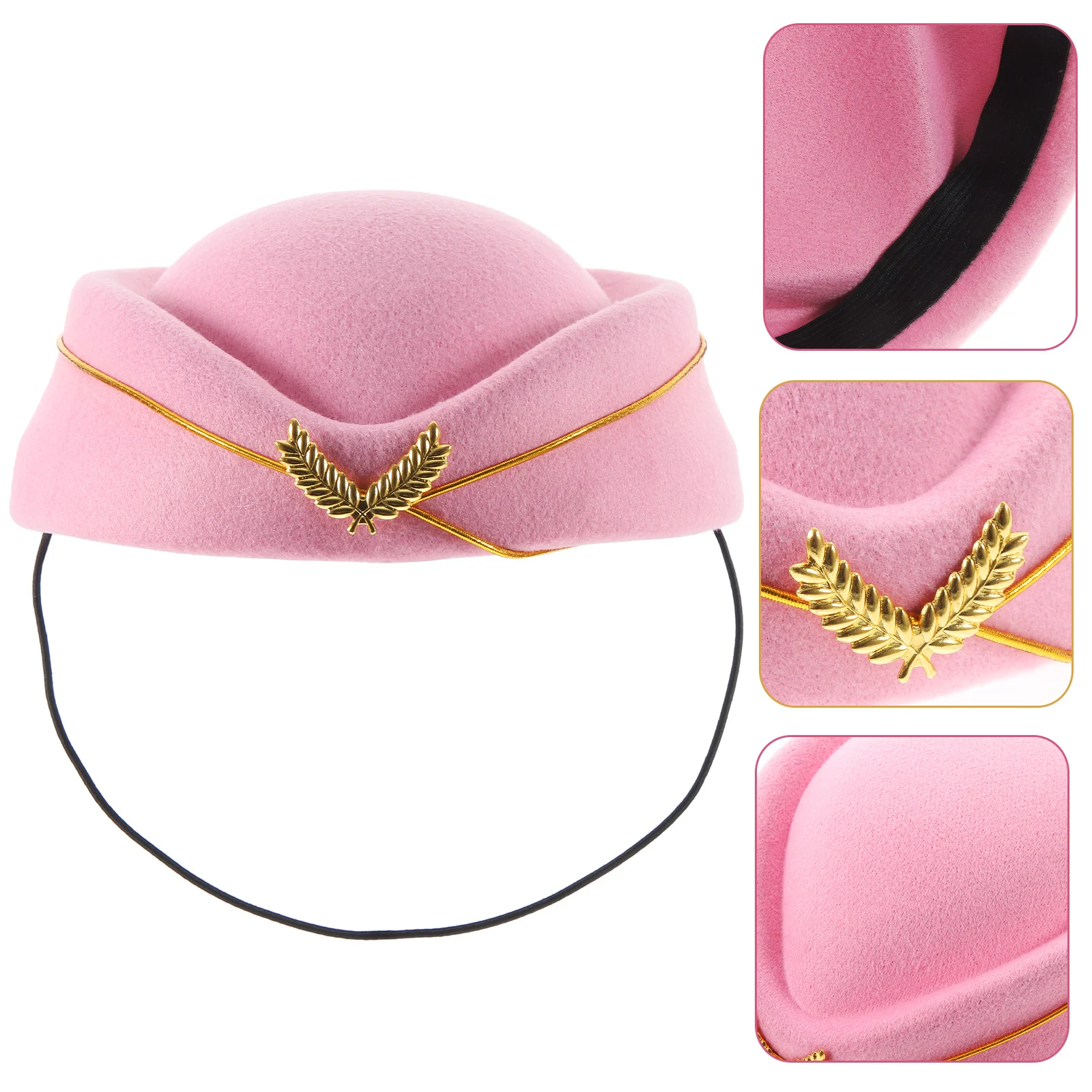 

Cosplay Accessories Stewardess Hat Supply Airline Attendant Decorative Accessory Flight Costume Women's