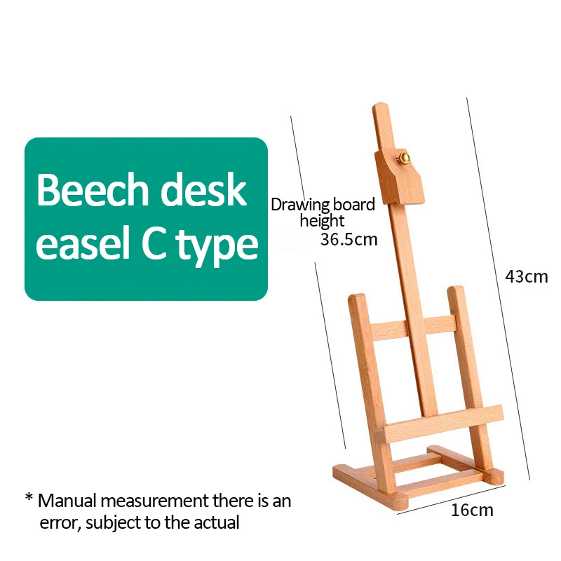 Beech desktop easel art students sketch oil painting wooden easel children's painting sketch portable display stand