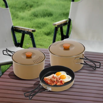Stainless Steel Camping Cookware Set 1