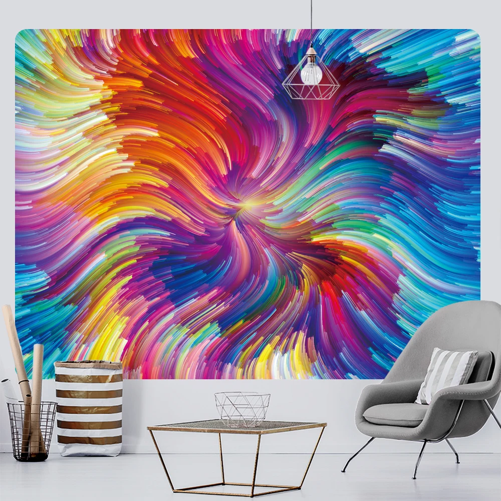 

Abstract Ink Painting Tapestry bohemian room decoration korean style tapestries aesthetic room decoration wall art tapestries