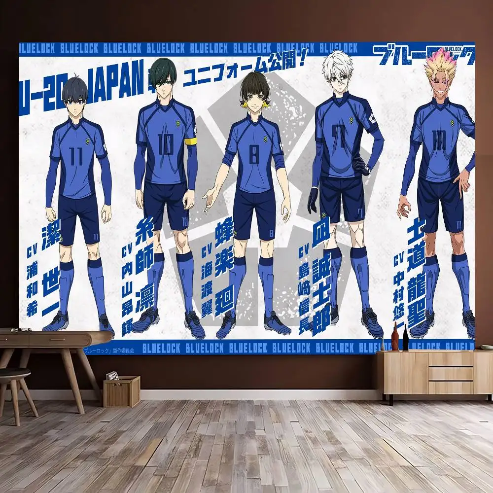 Japanese Hot Anime BLUE LOCK Backdrop for Photography and Party Decoration