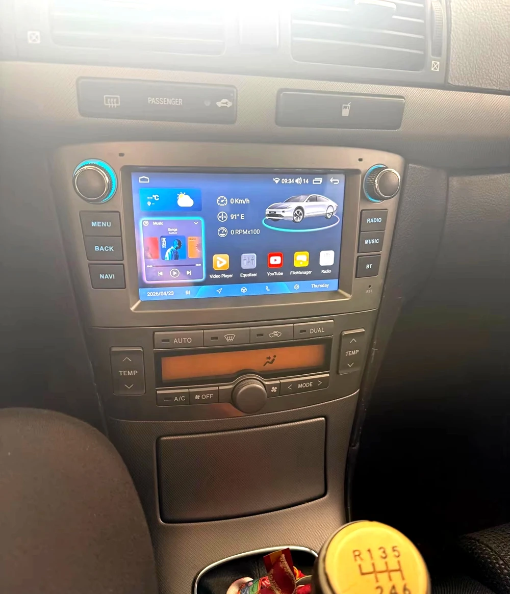 Autoradio Android Auto per TOYOTA AVENSIS T25 2004 2005 2006 2007 2008 con Carplay, GPS, Navigazione, Multimedia, WiFi e Head Unit - immagine 2
