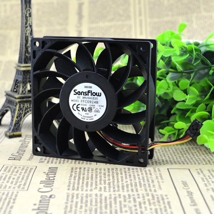 

FFC0924B 9025 24V 0.60A 9 CM 9 CM контроль температуры инверторный вентилятор