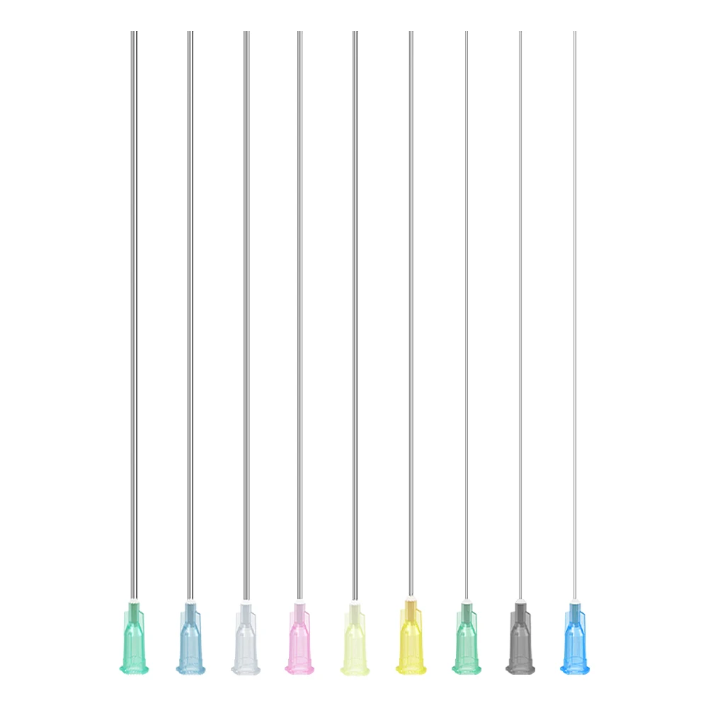 10pcs Dispensing Needle 200mm Syringe Needle 8 Inch Stainless Steel Glue for Filling Liquid Glue and Syringe 14G-23G