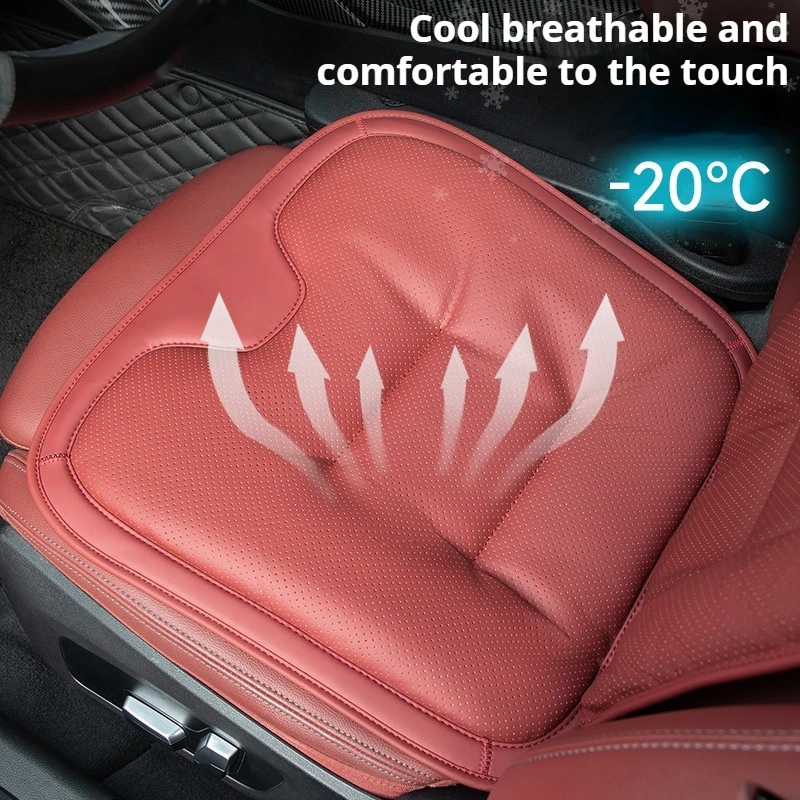 Suitable Seat Cushion Rear Integrated Main Driving Single-piece Ventilated Four-season Cushion Universal Anti-fouling Leather