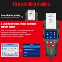 KONNWEI KW700 12V 24V Car & Truck Battery Tester with Print function Battery Analyzer Cranking Test Charging Test 10-2000CCA - Image 2