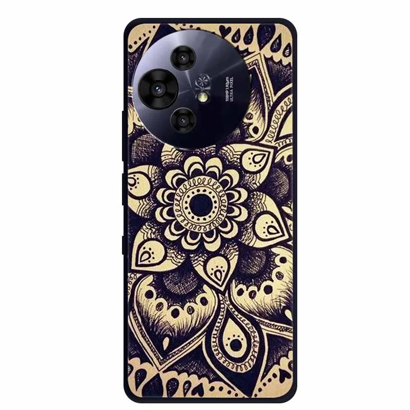 Premium Black Silicone Protective Case for TCL 50 Pro NxtPaper 5G