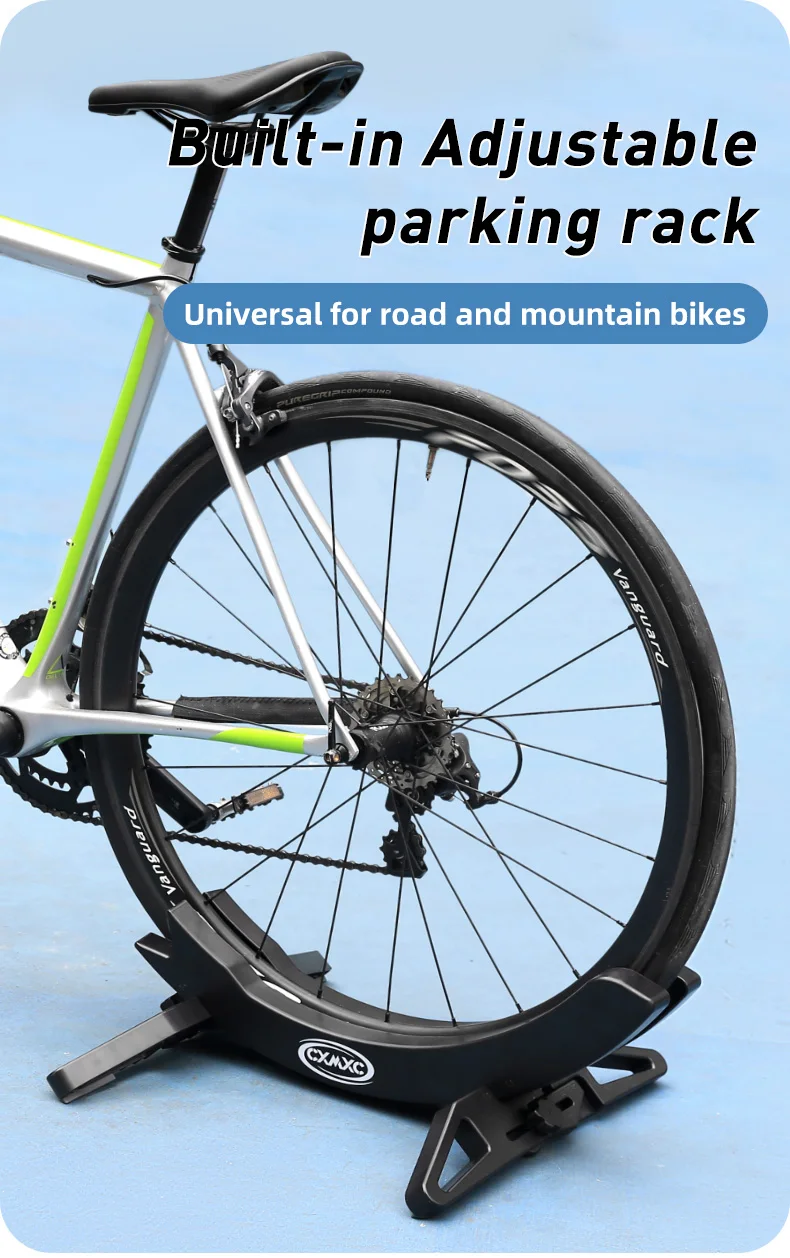 Description Picture 2 of itemCXWXC Bicycle Parking Rack 30-80mm Adjustable MTB Road Bike Indoor Display Stand ABS Anti-slip Stable Cycling Parking Holder