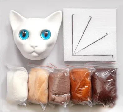 Wool Felt Poke Needle Wool Felt Tool Diy Manual Gift Material Package Felting Pocked Handmade Felting Kit Fieltro