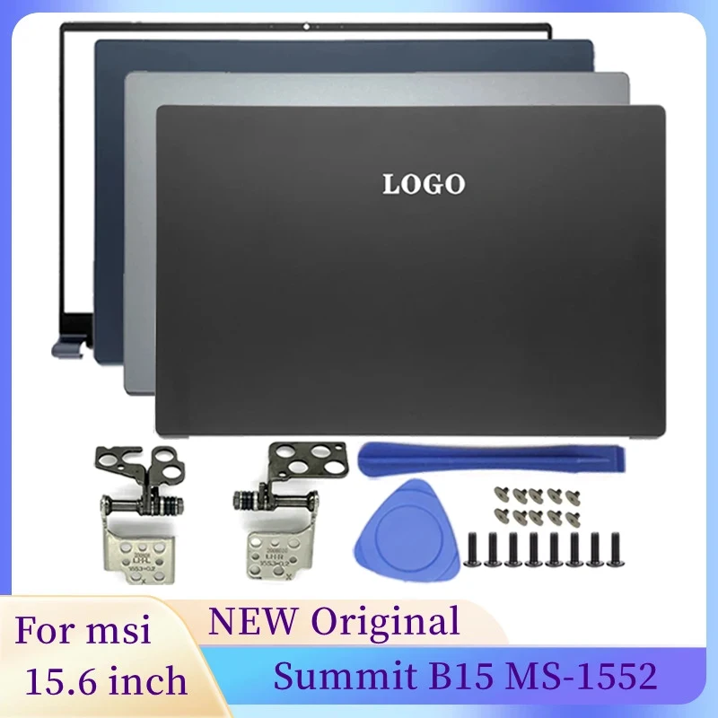 

NEW For MSI Summit B15 MS-1552 Laptops Computer Case Black Laptop Case LCD Back Cover/Front Bezel Blue Silver