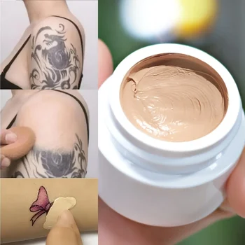 Correttore Crema Correttore impermeabile a copertura totale per tutti i toni della pelle Tatuaggi Cicatrici Cerchi scuri Macchie da acne Fondotinta Trucco 1
