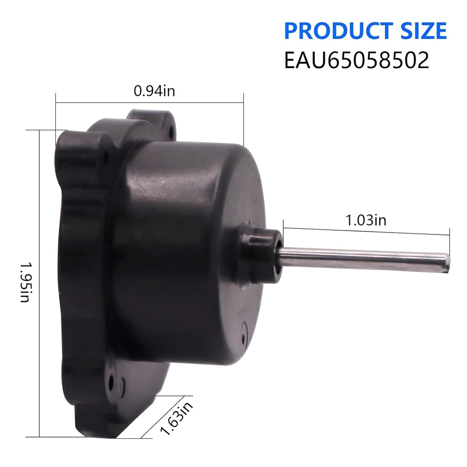 LG Refrigerator Condenser Fan Motor – Replacement Part EAU65058502 For Various LG Fridge Models