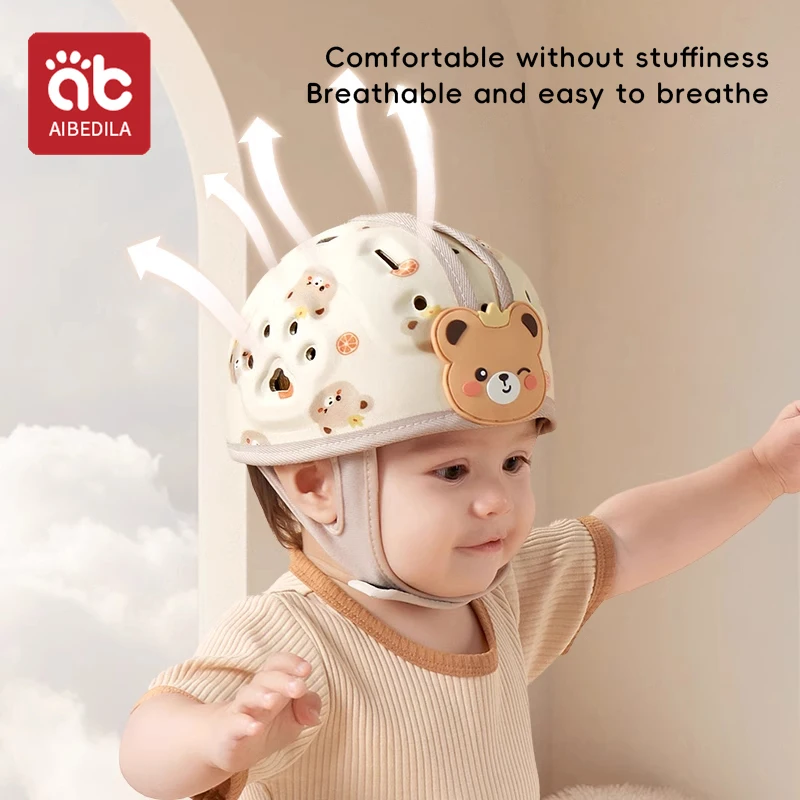 AIBEDILA 360-Degree Protection Baby Anti Fall Helmet Adjustable Toddler Head Protector Soft Security Protection Hats Learn Walk 2