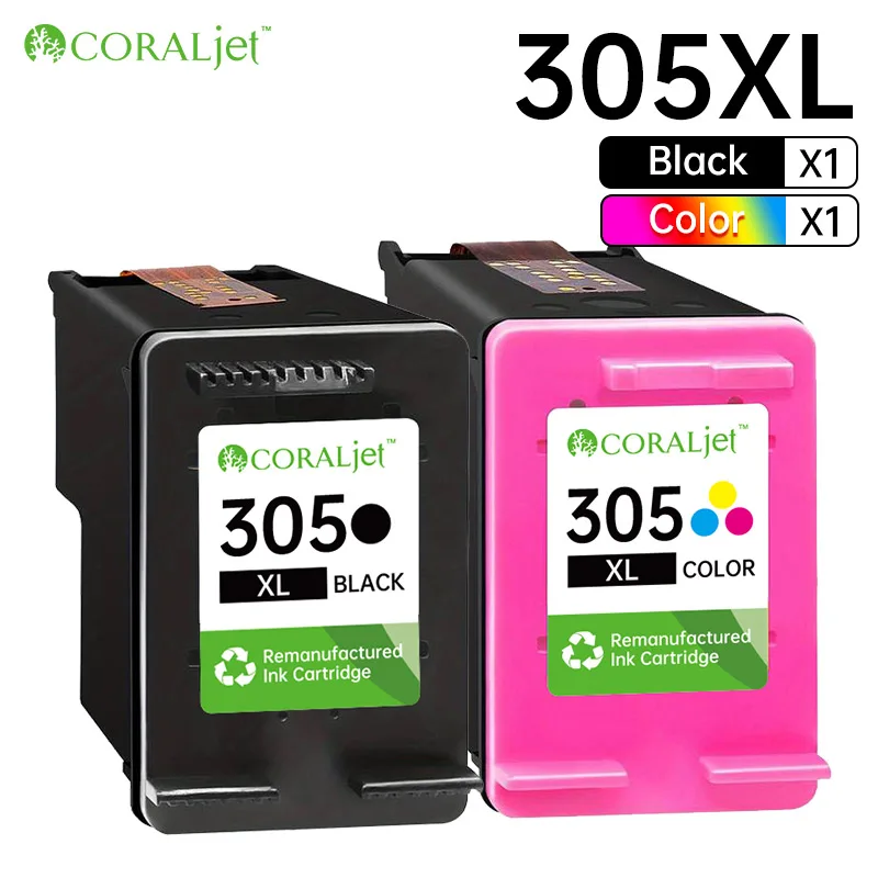 305 XL Ink Cartridge Black Multicolor Compatible For 6000 6020 6032 6075 6400 6420 6430 6458 2700 2710 2720 2724 4100 4120, inkjet ink cartridge, ink cartridge