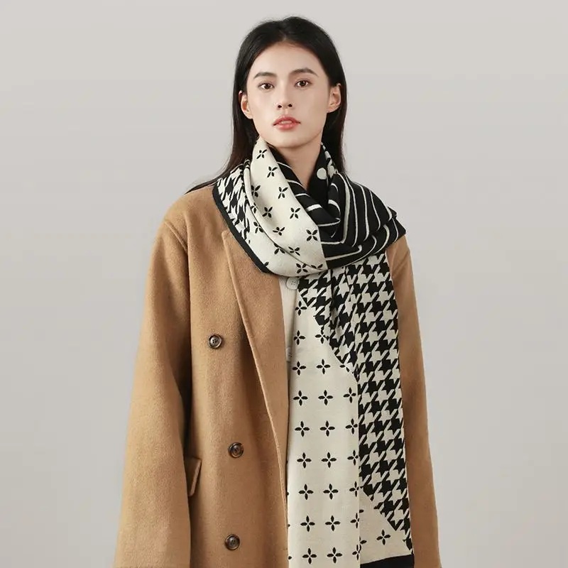 Designer Brand High Quality Autumn Winter Scarf Cashmere Cotton 목도리 Thickened Warm Shawl Scarves for Women Hot Selling