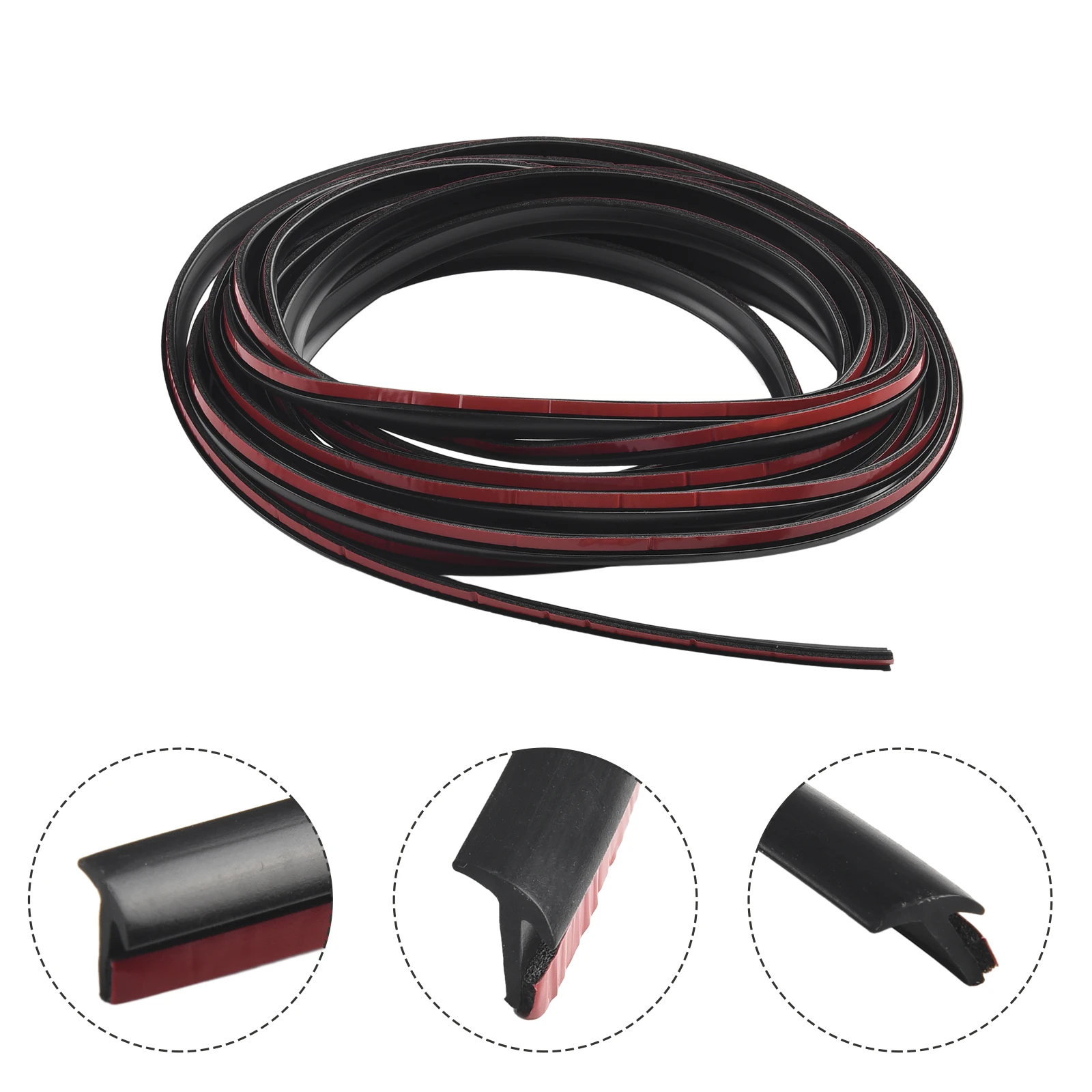 

Spill Seal Sealing Strip Filler Sided Tape Car Rubber T-Shaped Edge Trim