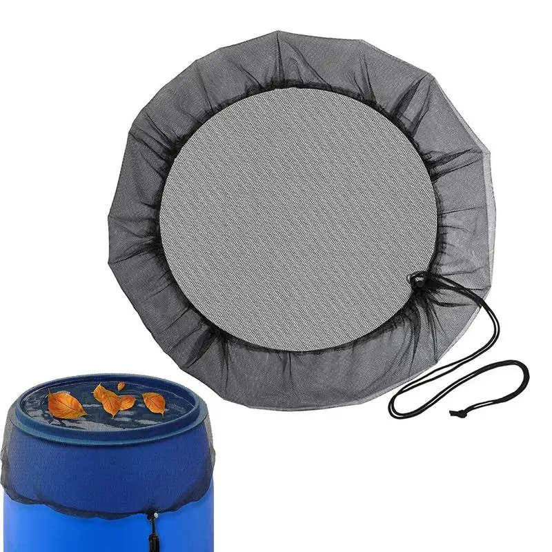 Rain Barrel Cover Mesh Cover Netting for Rain Barrels PE Water Collection Buckets Tank Raindrop Harvesting Tool Anti-Mosquito Water Protection
