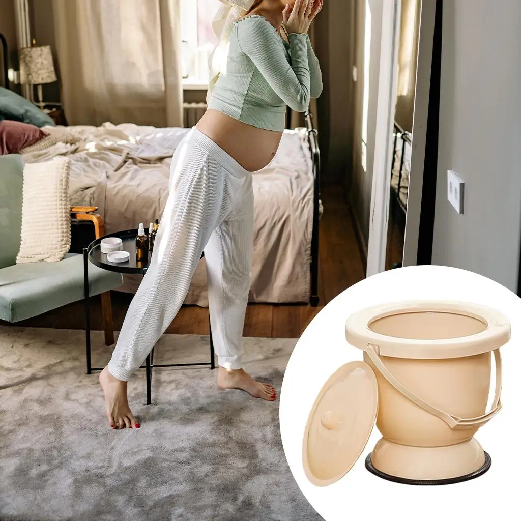 Handheld Spittoon with Lid Household Fashion Practical Urine