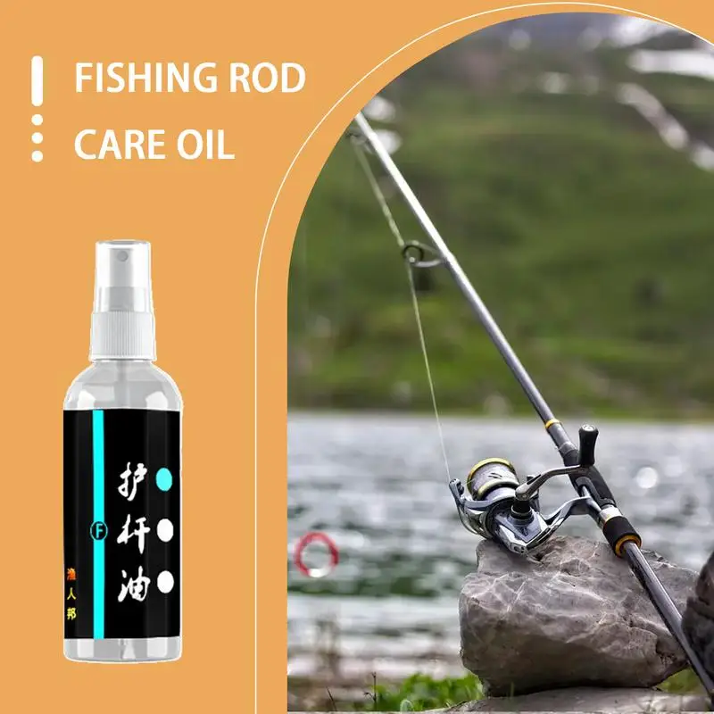 Fishing Rod Oil Multi-Functional Rod Cleaner Fishing Reel Cleaner Lubricator Fish Pole Uv Protection