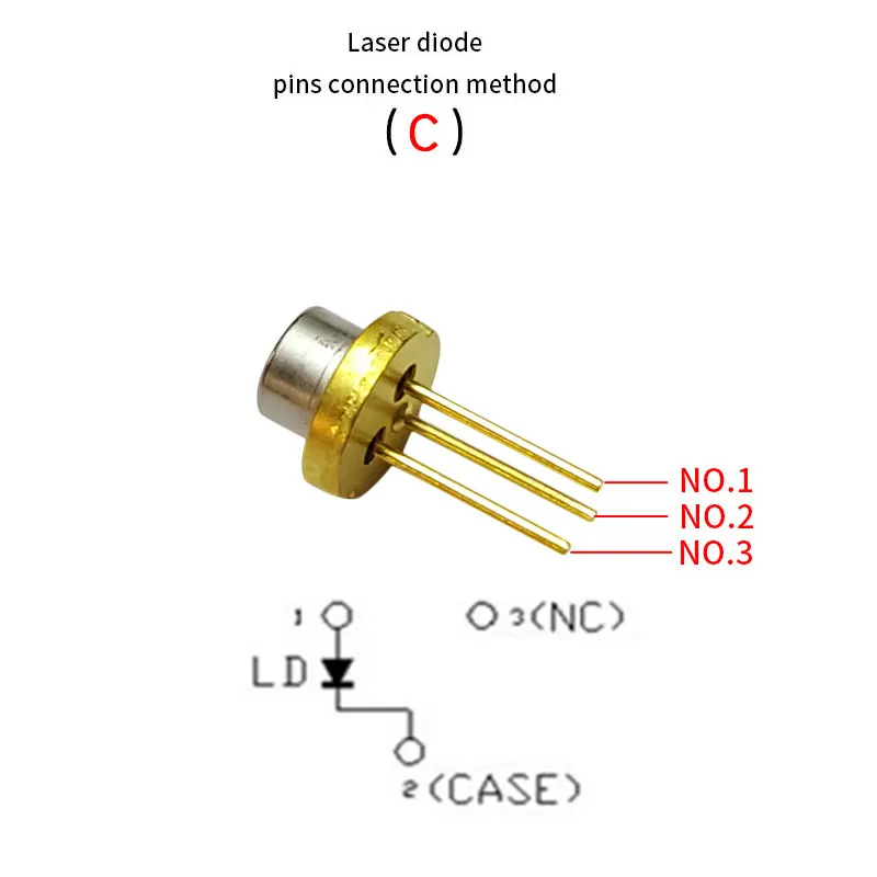 Infrared pulse laser diode 905nm 25W 75W Ranging laser head
