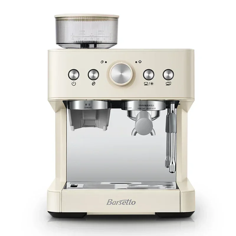 Barsetto 01C Cold Brew Coffee Machine 58MM Brewing head Household small Italian grinding bean milk foam machine 220V 5