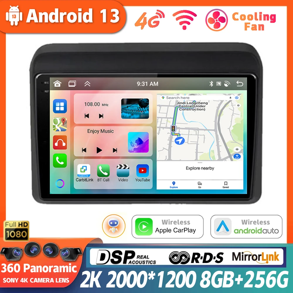 

Android 13 For Suzuki ERTIGA 2018 2019 2020 Radio Multimedia Player Carplay Auto Car GPS Video Navigation Stereo 9" 360 Camera