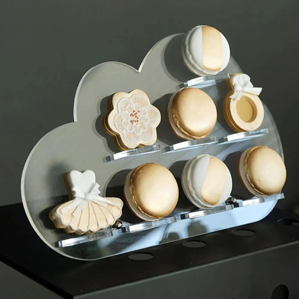 Display Rack Cake Stand Decorative Acrylic Cloud Cupcake Holder Clear Dessert Wedding Donuts Holder Biscuit Macaroon Tools Party