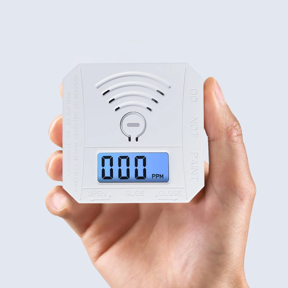 Carbon Monoxide Detector Digital Display CO Gas Monitor Alarm Sound Warning & LED Indicator Portable CO Detector Battery Powered
