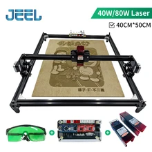 40W 80W regulowany grawer laserowy obszar roboczy 40*50cm maszyna do cięcia CNC DIY frezarka do drewna wycinarka laserowa/drukarka