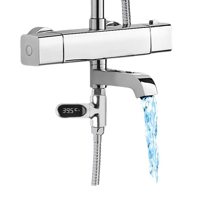 Hot Tub Water Temperature Monitor Electricity Home LED Display Shower Faucets Water Thermometer Bathing Temperature Meter