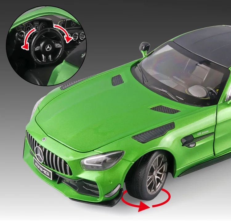 1/18 Mercedes-Benz AMG Gtr Model Car Diecasts Vehicle Collectable