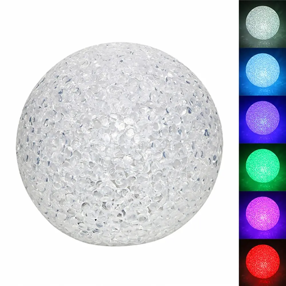 

New LED Night Light Crystal Ball Colorful Light Xmas Gift Magic Candle Lamp