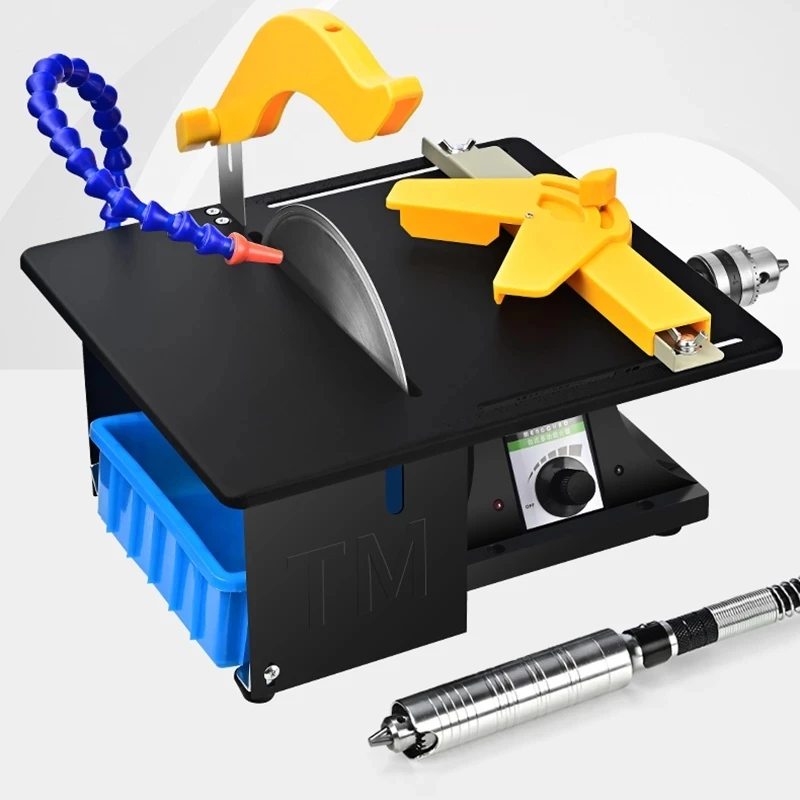 220V Multifunction Grinding Polishing Machine Mini Table Saw Stone Polisher Jade Engraving Machine Portable Jade Cutting