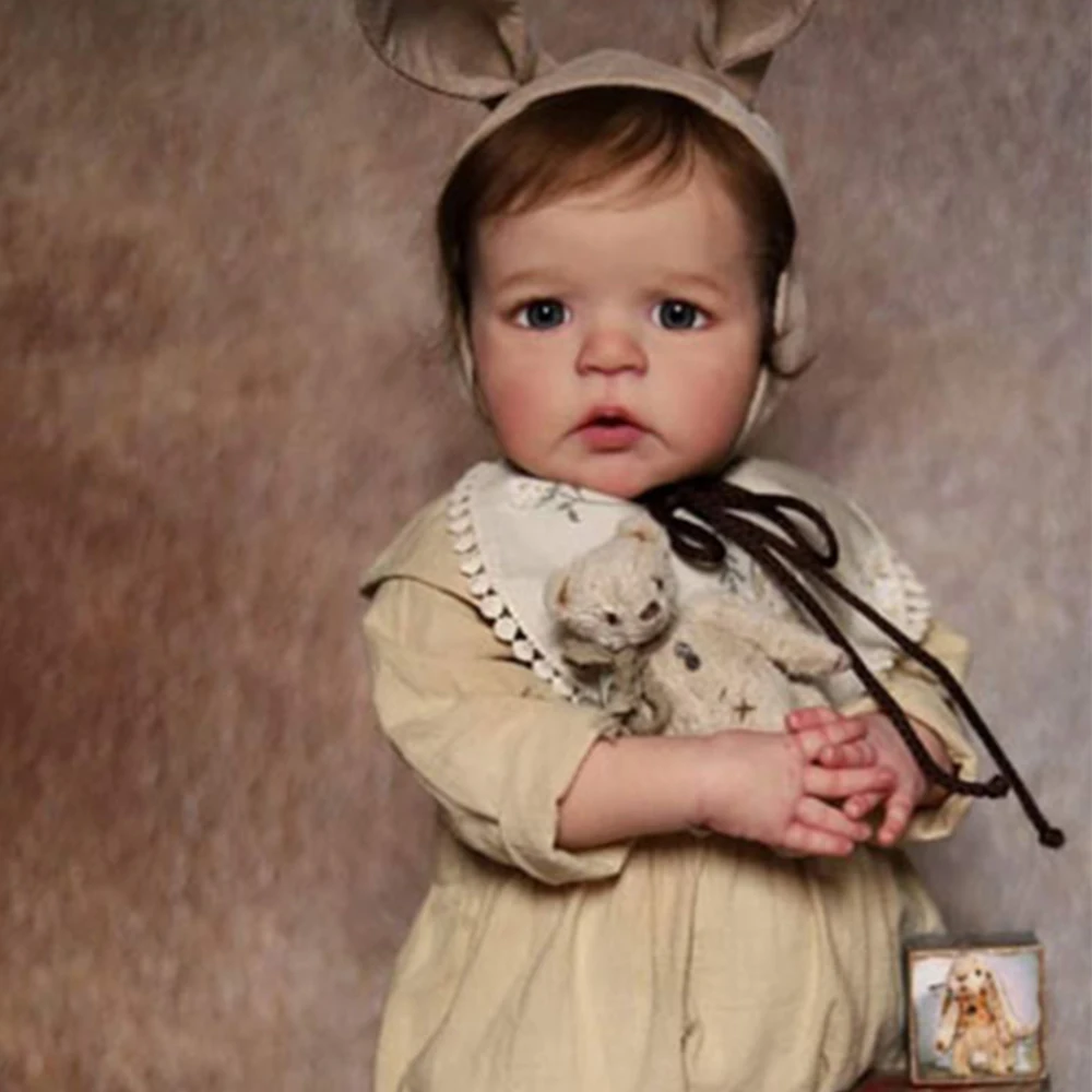 

Reborn Kit Reborn Baby Vinyl Doll Kit 25 Inches Sandie Toddler Unpainted Unfinished Doll Parts DIY Blank Reborn Doll Kit