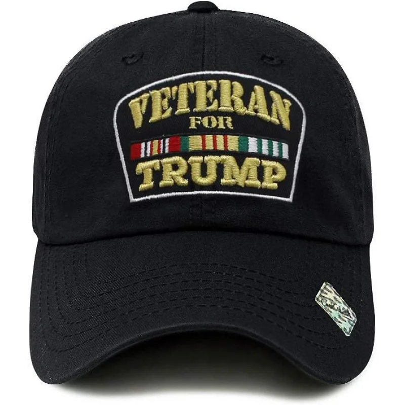 Veterans for Trump dad hat cotton ball cap baseball cap