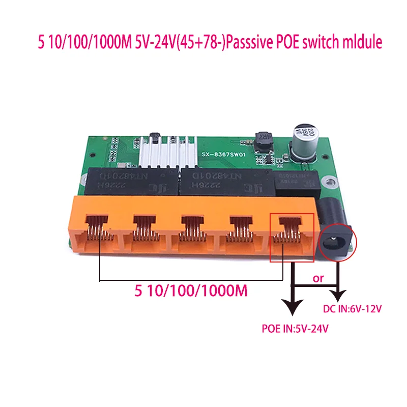 OEM 5/8 포트 기가비트 스위치 데스크탑 RJ45 이더넷 스위치, 랜 기가비트 스위치, rj45 tp-link, 10, 100, 1000mbps, 신모델